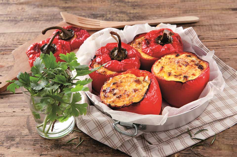 Gefüllte Paprika aus dem Ofen – Galbani
