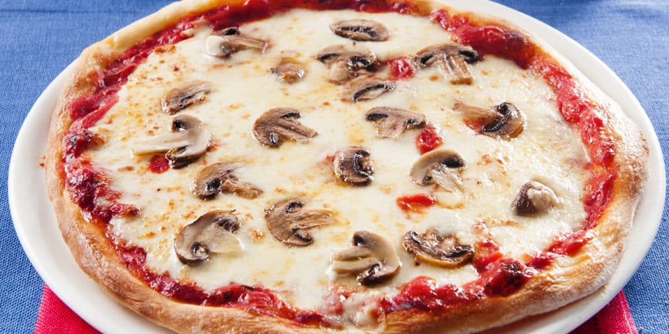 Pizza Mozzarella mit Champignons – Galbani