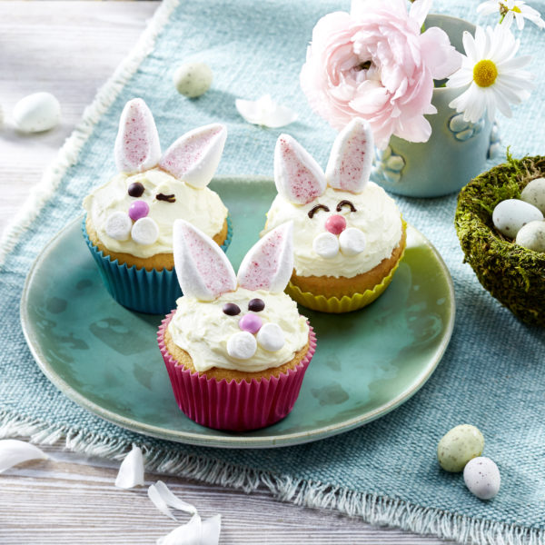 Osterliche Häschen-Muffins mit Mascarpone