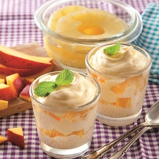 Exotisches Mango Ananas Tiramisu im Glas Galbani