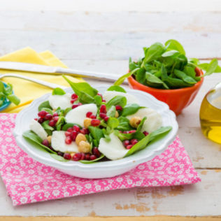 Granatapfelsalat mit Mozzarella