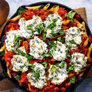 Galbani Rezept Pasta Nudeln Auflauf Aubergine Ricotta