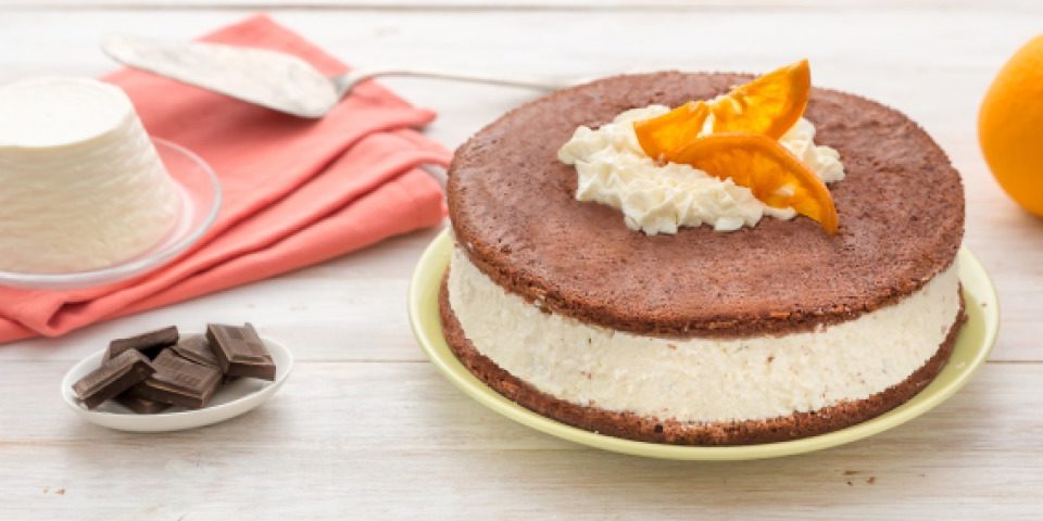 Schokoladenkuchen mit Mascarpone-Füllung